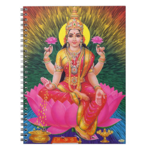 Caderno Espiral Deusa Hindu Saraswati