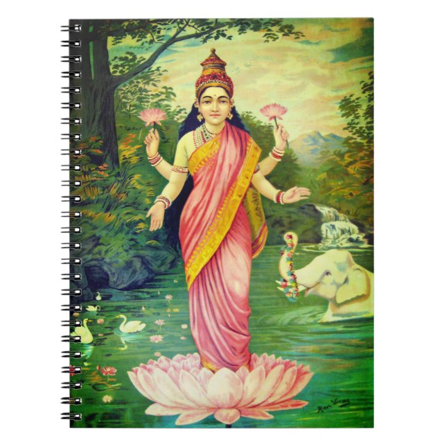 Caderno Espiral Deusa Lakshmi (Frente)