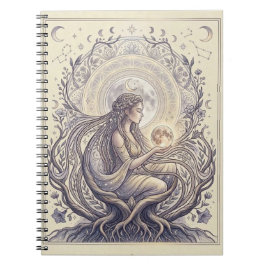 Caderno Espiral Deusa Sacerdotisa da Lua
