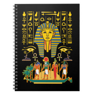 Caderno Espiral Deuses egípcios Egito Deidades faraó Anubis Horus