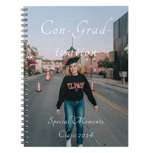 Caderno Espiral Dia da Graduação Foto para o bloco de notas