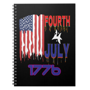 Caderno Espiral Dia da Independência 1776