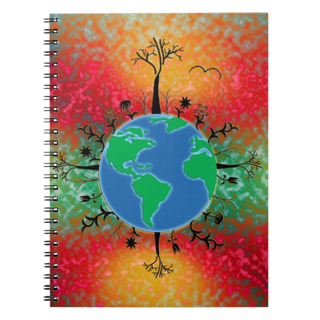 Caderno Espiral Dia da Terra ~ Sol (Frente)