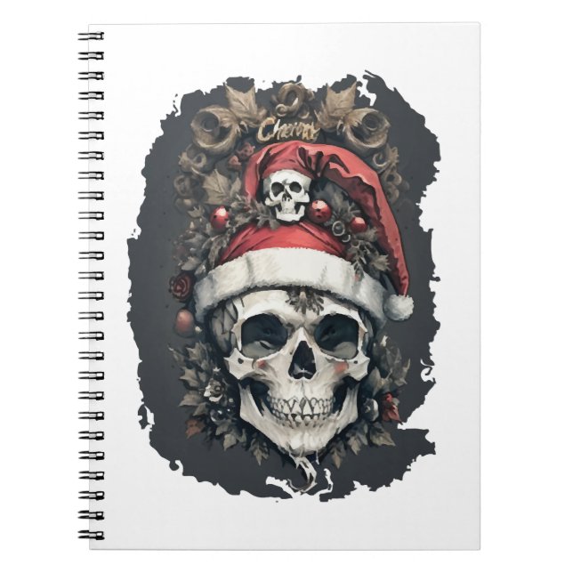 Caderno Espiral Dia das Bruxas de Natal (Frente)