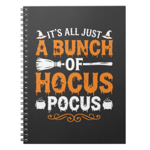 Caderno Espiral Dia das Bruxas É Tudo Apenas Hocus Pocus Feiticeir
