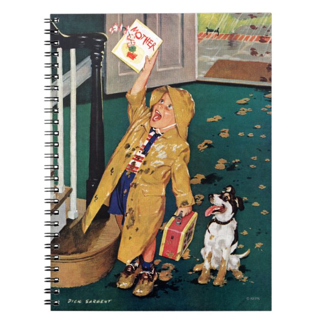 Caderno Espiral Dia das mães feliz (Frente)