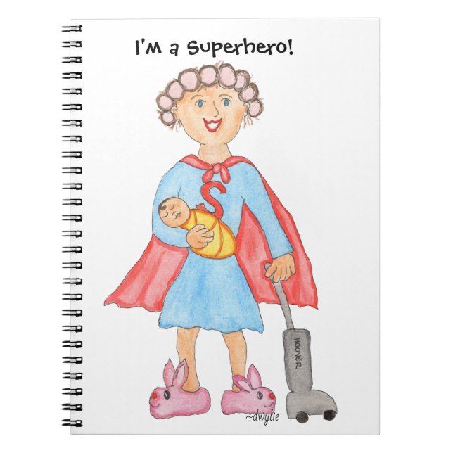Caderno Espiral Dia das Mães Super Mãe (Frente)