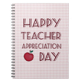 Caderno Espiral Dia de Apreciação do Professor
