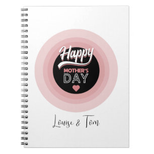Caderno Espiral Dia de as mães Feliz