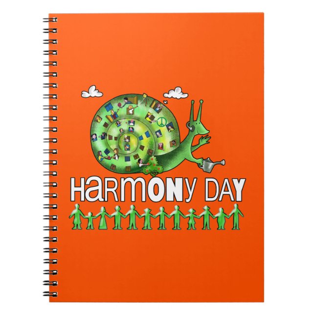 Caderno Espiral dia de harmonia (Frente)
