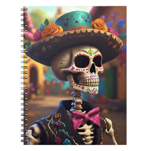 Caderno Espiral Dia de los Muertos  (Frente)