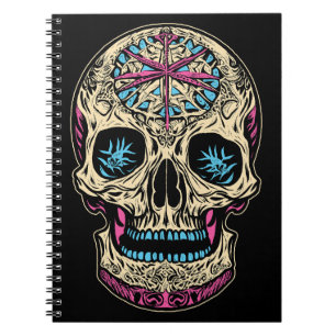 Caderno Espiral Dia De Los Muertos Sugar Skull