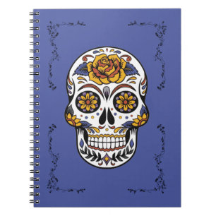 Caderno Espiral Dia de los Muertos Sugar Skull