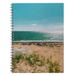 Caderno Espiral Dia de verão na praia no Arquipélago Sueco