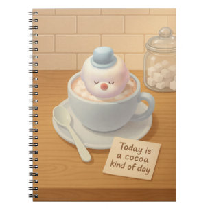 Caderno Espiral Dia do Chocolate Quente: Arte de Marshmallow Bicho