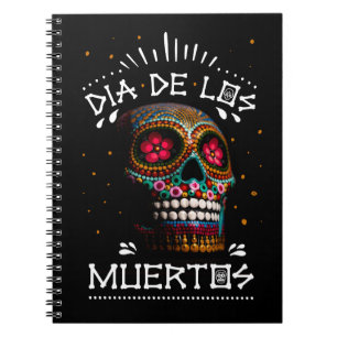Caderno Espiral Dia do Dia dos Mortos do Morto Feriado Mexicano