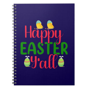 Caderno Espiral Dia do felz pascoa Y'all-29791