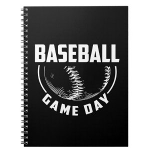 Caderno Espiral Dia do Jogo Baseball