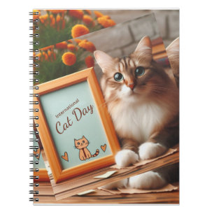 Caderno Espiral Dia Internacional da Gata