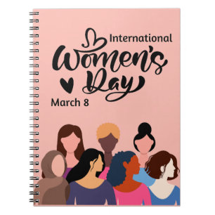 Caderno Espiral Dia Internacional da Mulher 2025