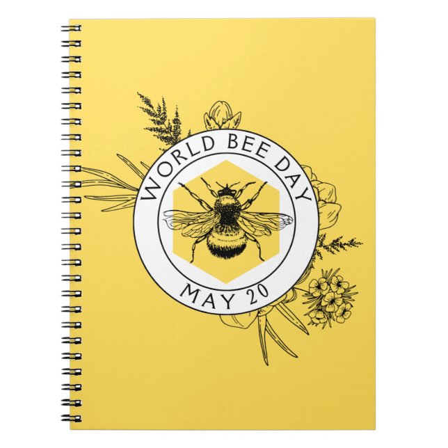 Caderno Espiral Dia Mundial da Abelha (Frente)