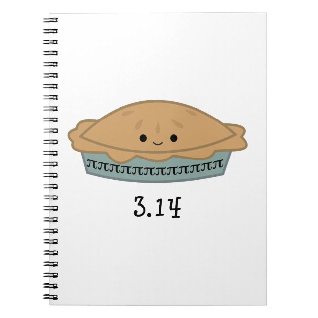 Caderno Espiral Dia Pi Fofo 3.14 (Frente)
