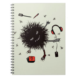 Caderno Espiral Dia Preguiçoso Relaxe Monstro E Sonho De Dia