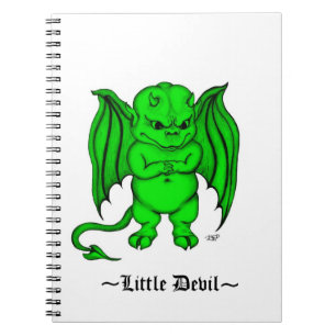 Caderno Espiral Diabo desagradável pequeno