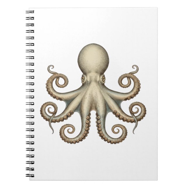 Caderno Espiral Diagrama científico de polvo único artwork retrô  (Frente)