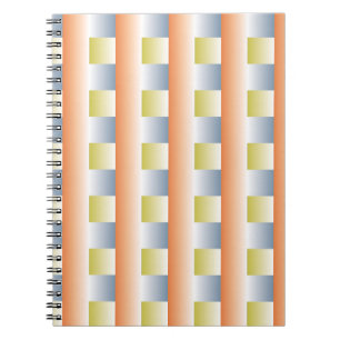 Caderno Espiral Diagrama de repetição do padrão de fantasia de gra