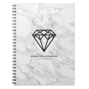 Caderno Espiral Diamante com Marble