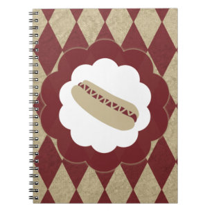 Caderno Espiral diamantes de cachorro quente
