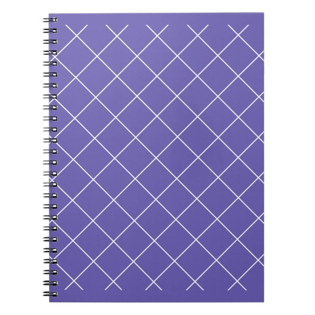 Caderno Espiral Diamond Pattern roxo (Frente)