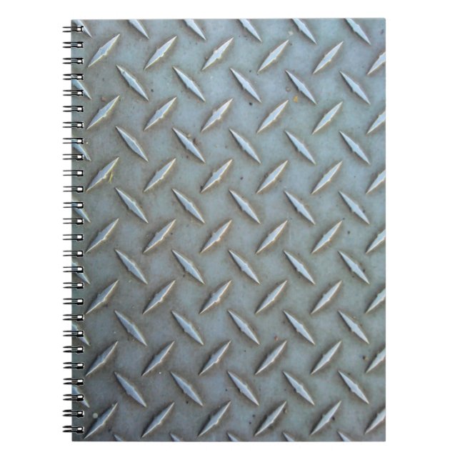 Caderno Espiral Diamond Plate Steel (Frente)