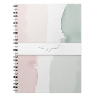 Caderno Espiral diário abstrato