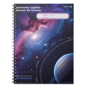 Caderno Espiral Diário astronômico - Descubra o Universo