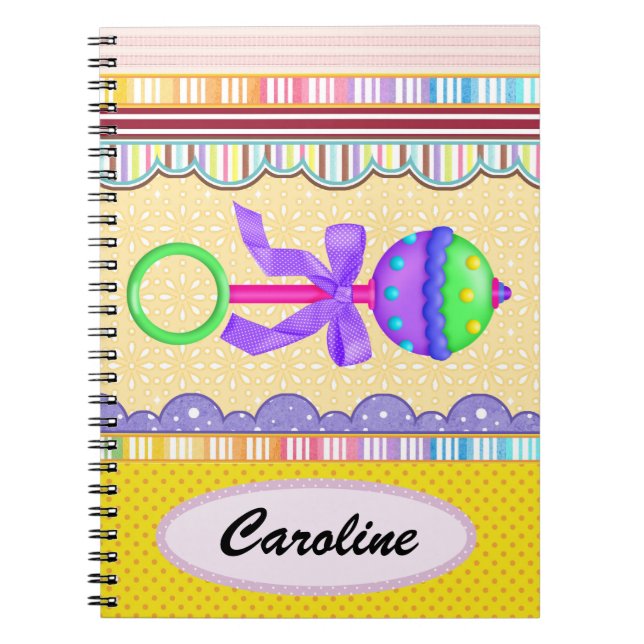 Caderno Espiral Diário bebê (Frente)