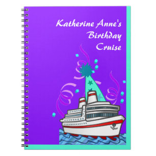 Caderno Espiral Diário Birthday Cruise
