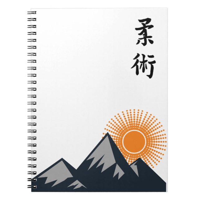 Caderno Espiral Diário BJJ Kanji (Frente)