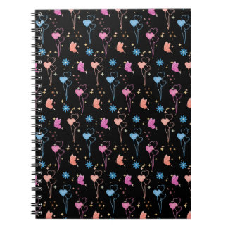 Caderno Espiral Diário Borboletas & Estrelas Noturnas Sonhadoras