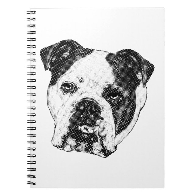 Caderno Espiral Diário Bulldog da Lista de Presentes (Frente)