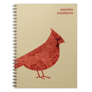 Caderno Espiral Diário/caderno cardinais modernos personalizados