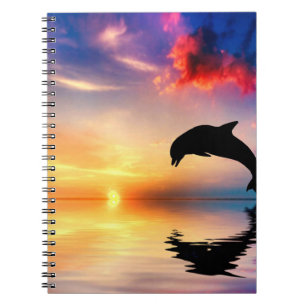Caderno Espiral Diário/caderno do golfinho