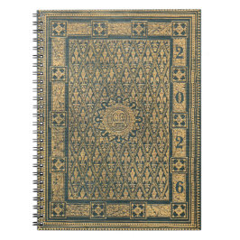 Caderno Espiral Diário Classy & Classic Fleur-de-Lis 2026