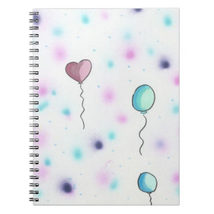 Caderno Espiral Diário colorido lunático dos doces