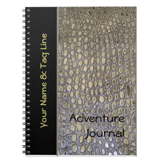 Caderno Espiral Diário da aventura do safari (Frente)