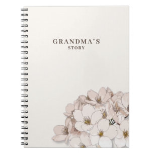 Caderno Espiral Diário da avó personalizada