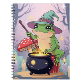 Caderno Espiral Diário da Bruxa Sapo – Sapo da Poção Kawaii 