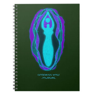 Caderno Espiral Diário da Deusa Perséfone Yoni