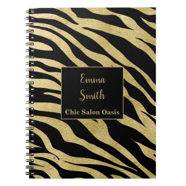 Caderno Espiral Diário da Golden Beauty Salon (Frente)